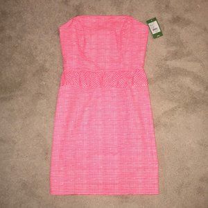 Lilly Pulitzer sz 8 pink gingham